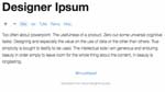 Designer Ipsum