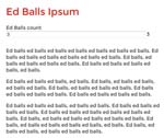 Ed Balls Ipsum