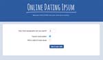 Online Dating Ipsum