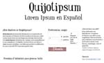 Quijot Ipsum