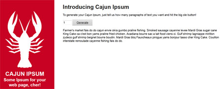 Cajun Ipsum