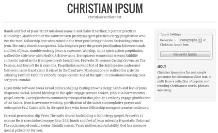 Christian Ipsum
