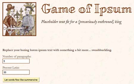Game of Ipsum