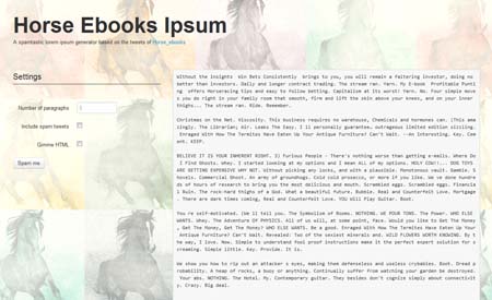 Horsebooks Ipsum