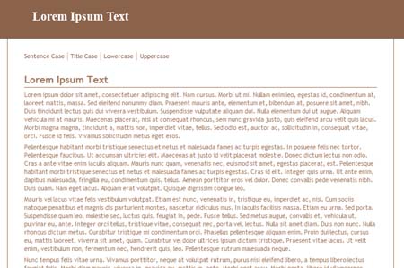 Lorem Ipsum Text